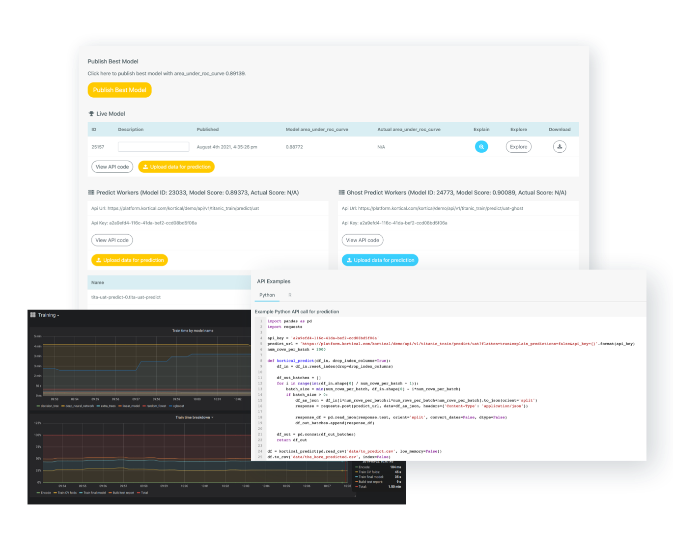 One-Click Deployment & Infrastructure via UI or API